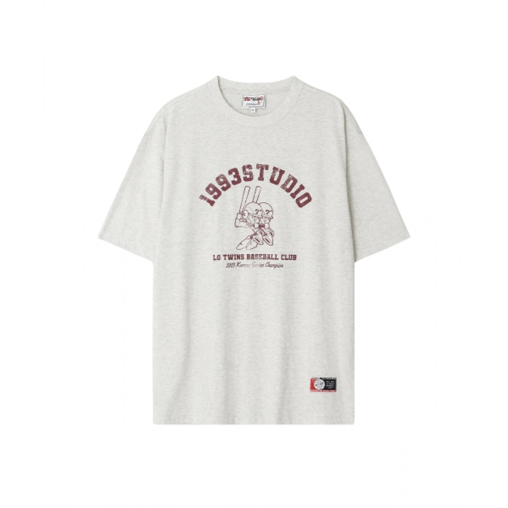 1993スタジオ [LGツインズ] 93ツインズグラフィックTシャツ_オートベージュ