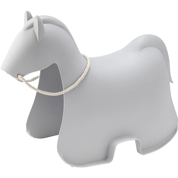 ホース スツール 約幅43×奥行80×高さ60.5cm ライトグレー オットマン リビング ダイニング インテリア家具 完成品