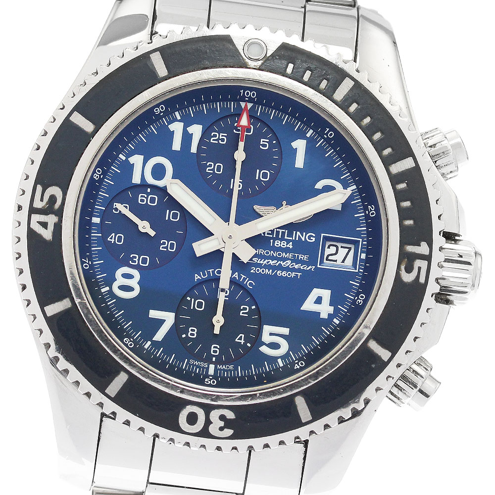 ブライトリング BREITLING A13311 スーパーオーシャン42 クロノグラフ 自動巻き メンズ 箱・保証書付き_881769【中古】
