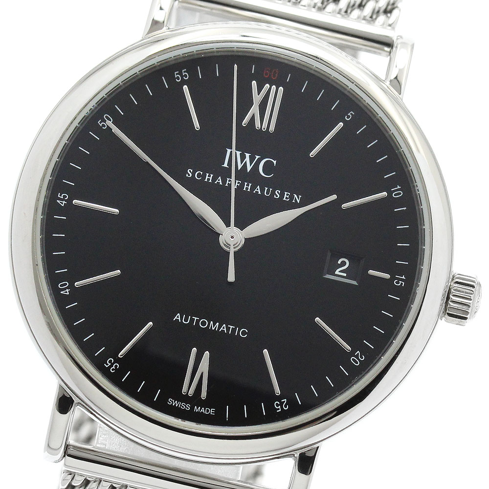 IWC SCHAFFHAUSEN IW356506 ポートフィノ デイト 自動巻き メンズ 良品 保証書付き_955728【中古】