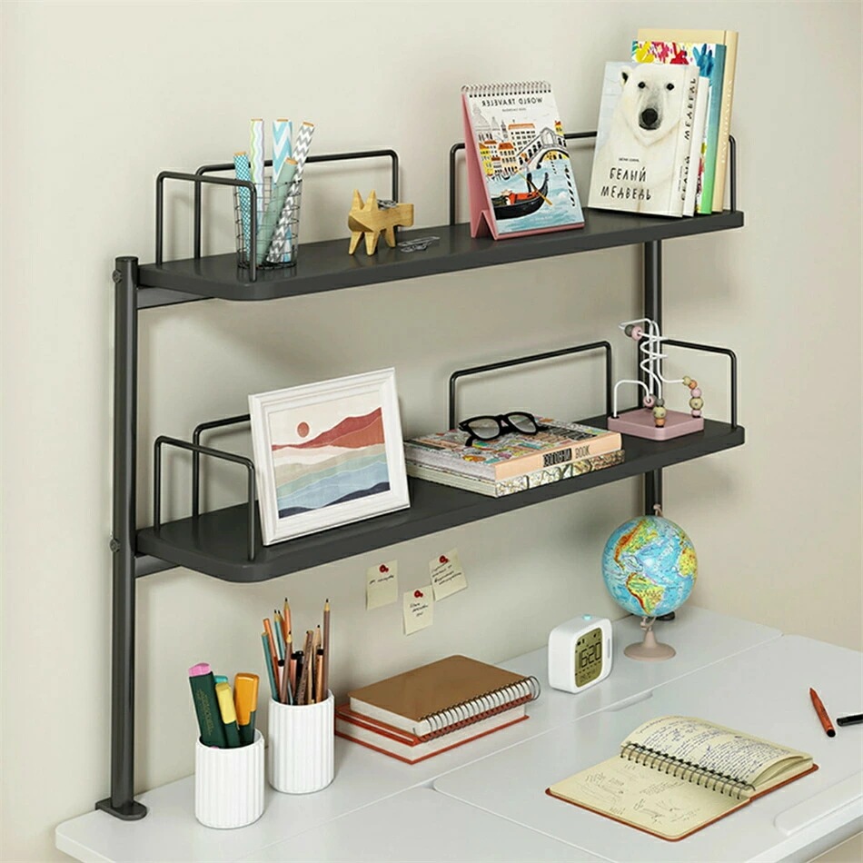 卓上ラック クランプ式机上ラック 多機能 小物整理 卓上収納デスク デスク上収納ラック 卓上 棚 書架 机上本棚 丈夫 デスク上置棚 収納デスク上置棚 文具用品収納 小物整理 省スペース 空間活