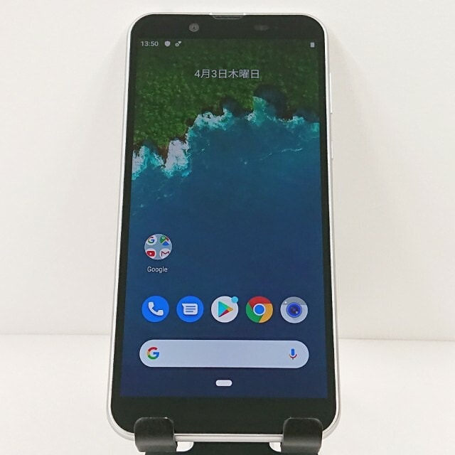 Android One S5 S5-SH Y!mobile クールシルバー 送料無料 本体 c11112 【中古】