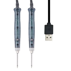 2 個の電気はんだごてミニポータブル USB はんだごてペン 5V 8W 調節可能な温度はんだごてセット電子機器のメンテナンス用