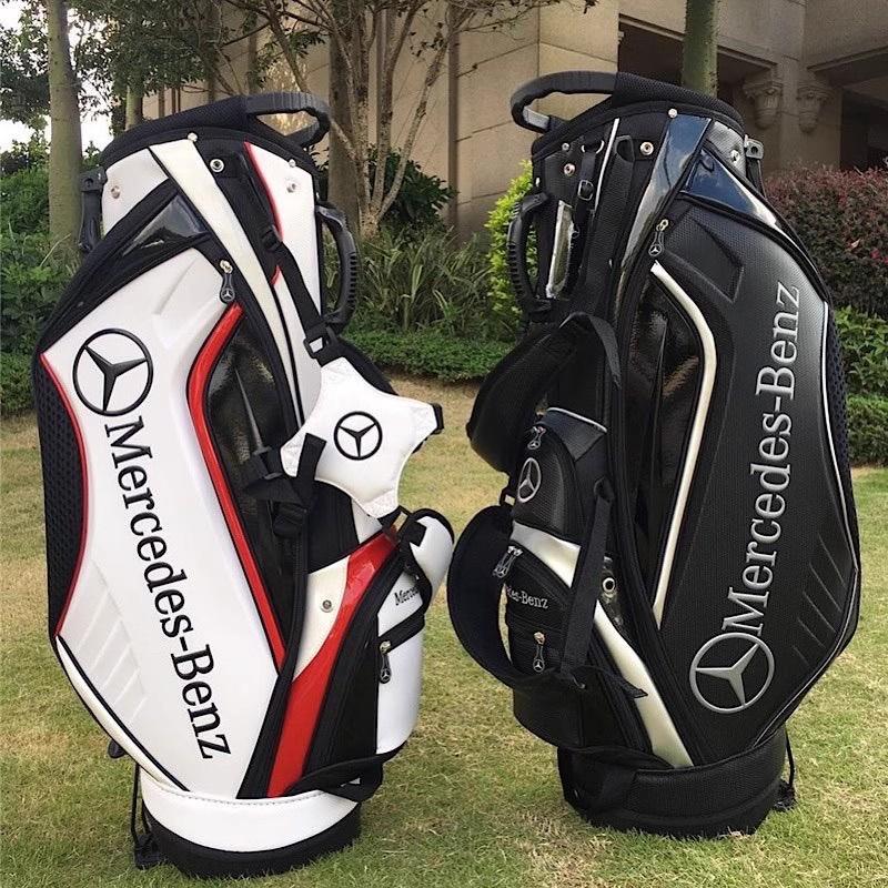 ゴルフバッグ キャディーバッグ 旅行バッグ 防水 耐摩耗性 Mercedes-Benz 超人気 ブラック 9インチ