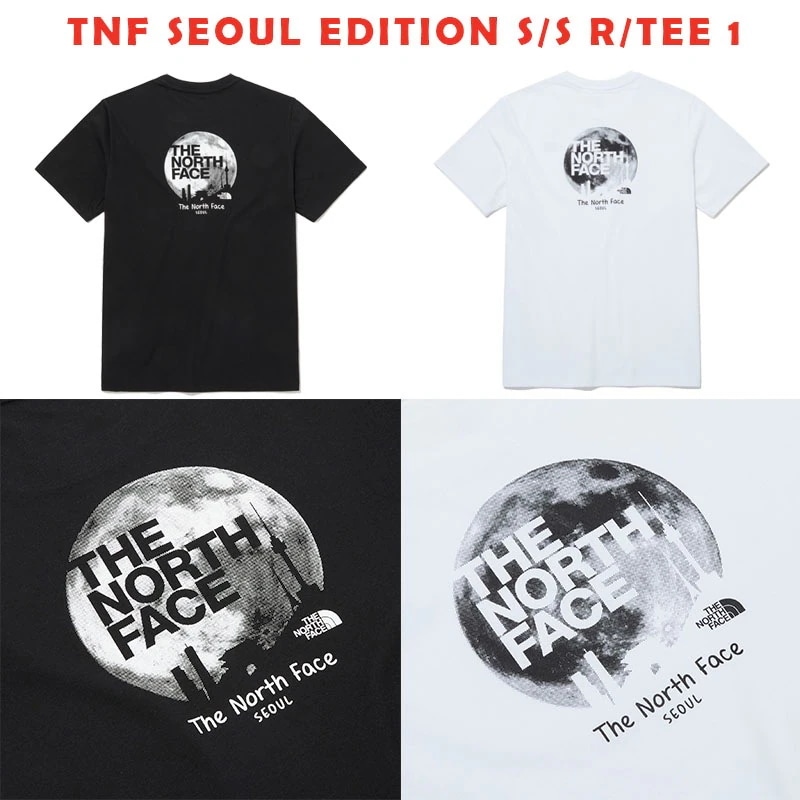 韓国正規品保証 関税負担なし NT7UP36A TNF SEOUL EDITION S/S R/TEE 1デイリー 基本 着装 男子 女子 人気 韓国 ファッション 男女共用 アウトドア