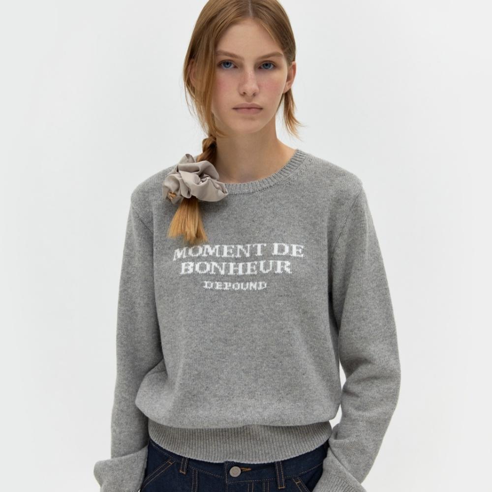 【DEPOUND】 MOMENT KNIT : GRAY