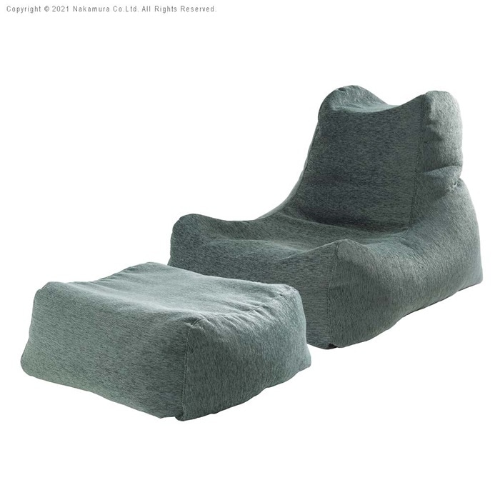 ビーズソファセット ファビオ 座椅子 ビーズクッション 71500038-GRN グリーン