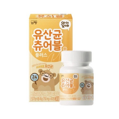 アイコヤチュアブル乳酸菌PLUSヨーグルト味 60錠 プロバイオティクス健康補助食品栄養剤