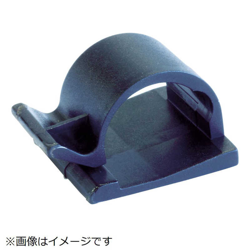 SAPISELCO社 ケーブル固定クリップ 粘着タイプ 16mm 黒 GAN.3MT.403