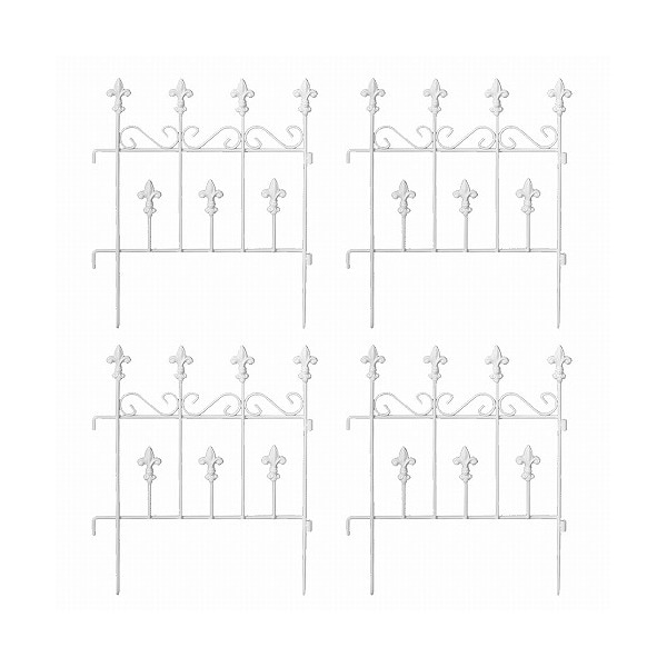 住まいスタイル オールドシャトーフェンス スティックタイプ 4枚組 ホワイト OC005ST-4P-WHT メーカー直送 7,098円