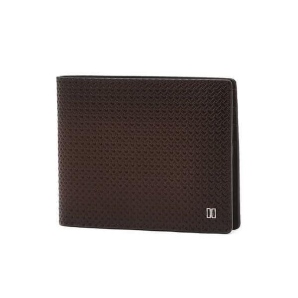 DBWA6E737W3 ブラウン DDロゴ 牛革 二つ折り財布