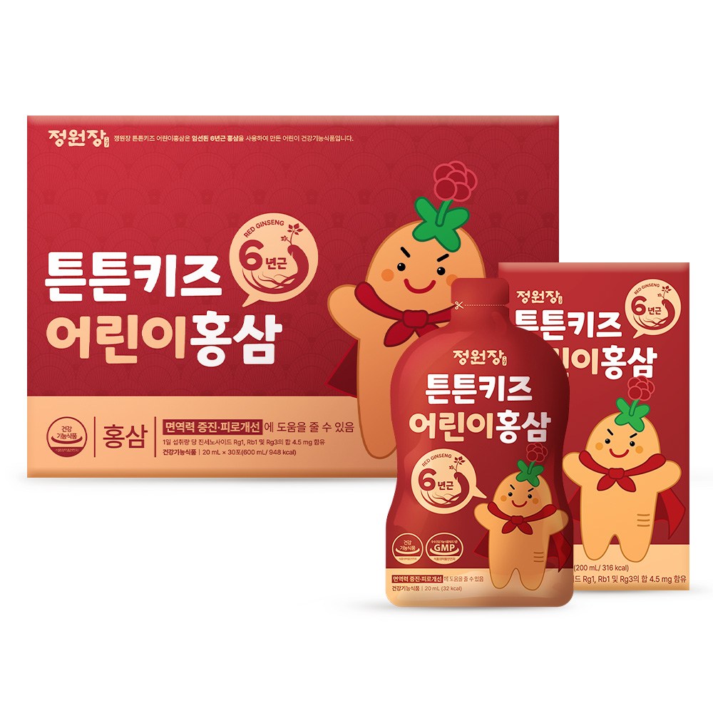 庭園の丈夫な子供の紅参600ml1個