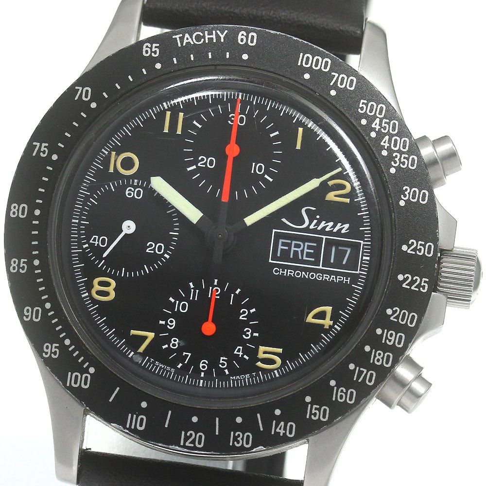 ジン Sinn 256 クロノグラフ デイデイト 自動巻き メンズ _842820【中古】