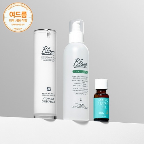 ブランネイチャースキンケア3点セット(シカトナー200ml+跡クリーム50ml+ティーツリーオイル20ml)乳液・クリーム