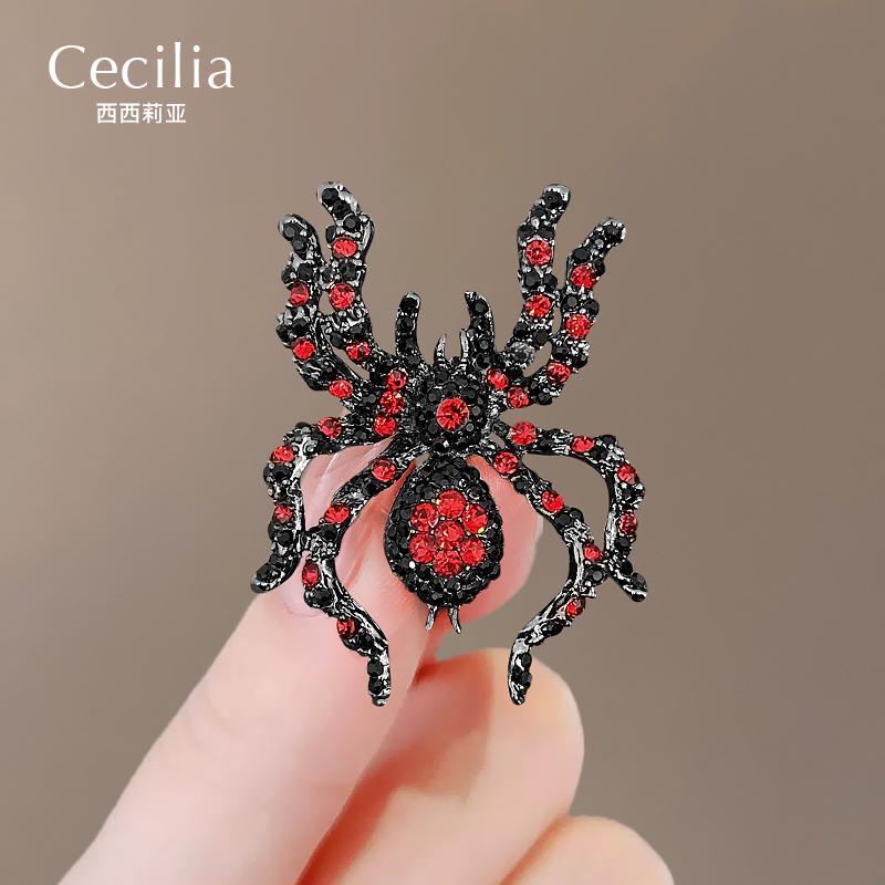 蜘蛛 ブローチ ユニーク メンズ レディース スーツ アクセサリー ハイエンド 女性用 スパイダー 精巧 スーツ ピン ハロウィーン コサージュ アクセサリー