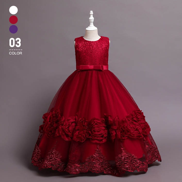 ドレス 子供ドレス ひな祭り 子供服 キッズドレス キッズ フォーマル 結婚式 発表会 ピアノ発表会 子どもドレス フォーマルドレス パーティージュニ ア刺繍 花柄 レース