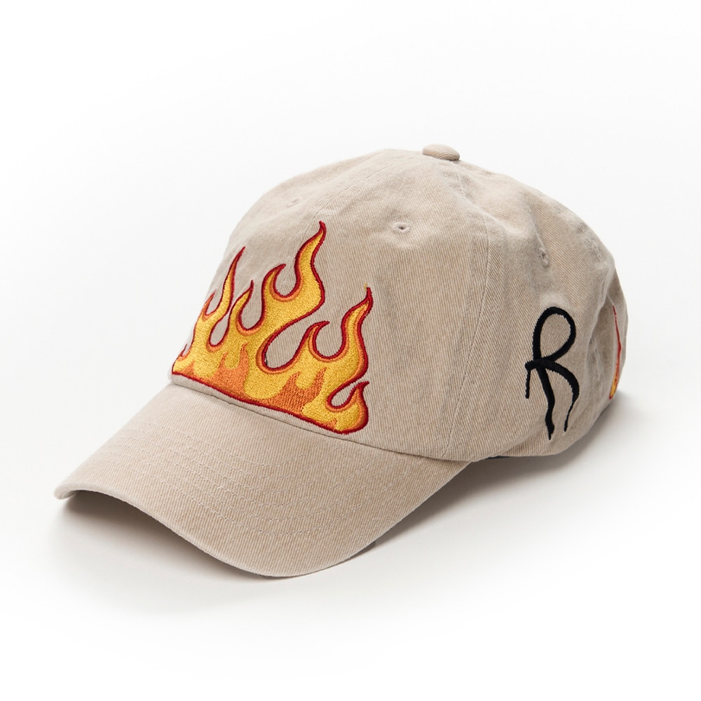 FIRE PIGMENT BIOWASHED BALL CAP BEIGE