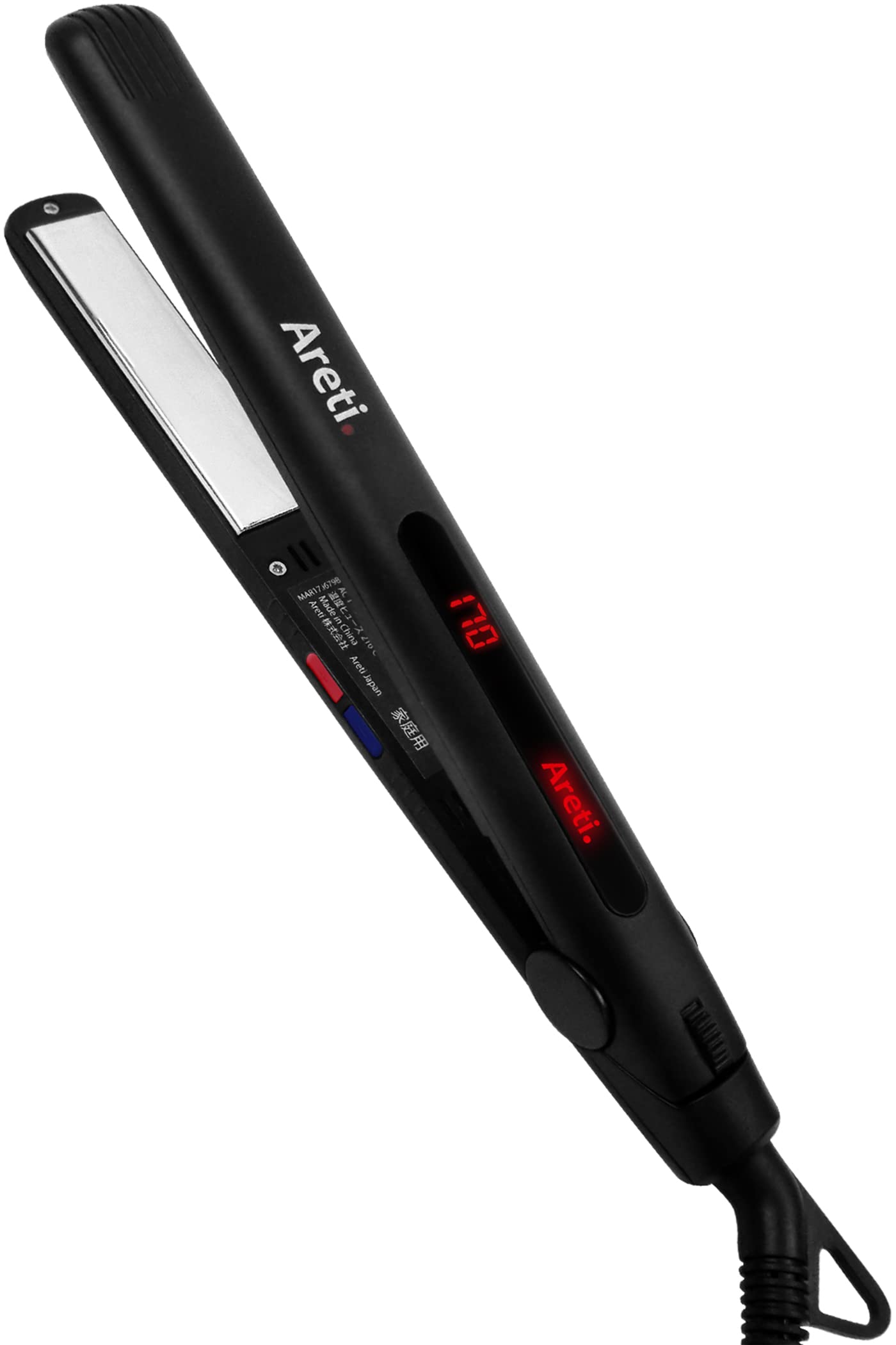 Areti（アレティ） ヘアアイロン ストレート ＆ カール 2way 20mm マイナスイオン メンズ i679BK オールマイティ