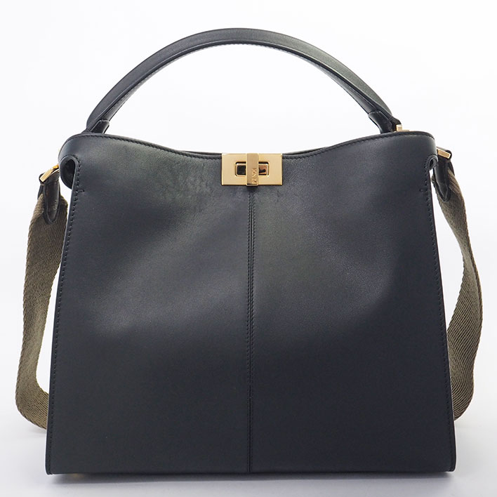 【美品】フェンディ エックスライト ミディアム 2WAY ショルダーバッグ ピーカブー 8BN310 レディース【ハンドバッグ】