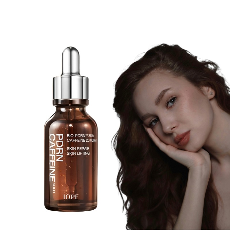 PDRNカフェインショットアンプル 30ml ハリ感サポート 生き生きとした印象へ導く集中美容液 肌キメ整え 敏感肌対応 韓国コスメ 美容液 ハリ肌 韓国アンプル 人気 植物由来成分