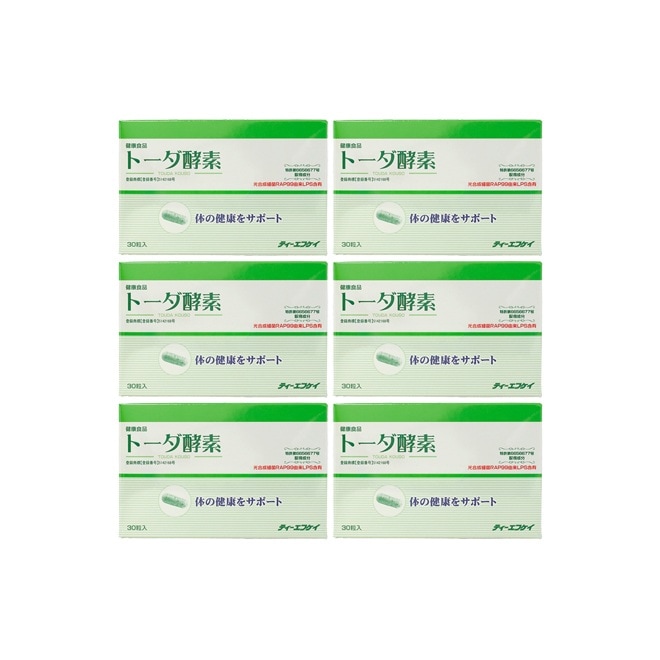 6個セット トーダ酵素 30粒入【サプリメント 健康食品 菌活 腸活 美容 光合成細菌 RAP99 LPS 微生物酵素 乳酸菌 酵母菌】