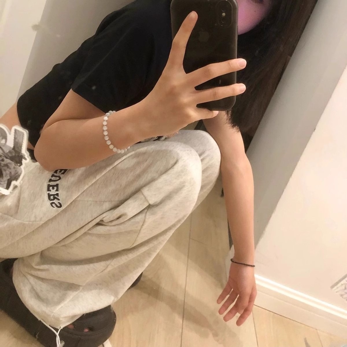 フリース増粘アメリカングレースウェットパンツレディース2025秋冬ルーズストレートワイドレッグカジュアルスウェットパンツ