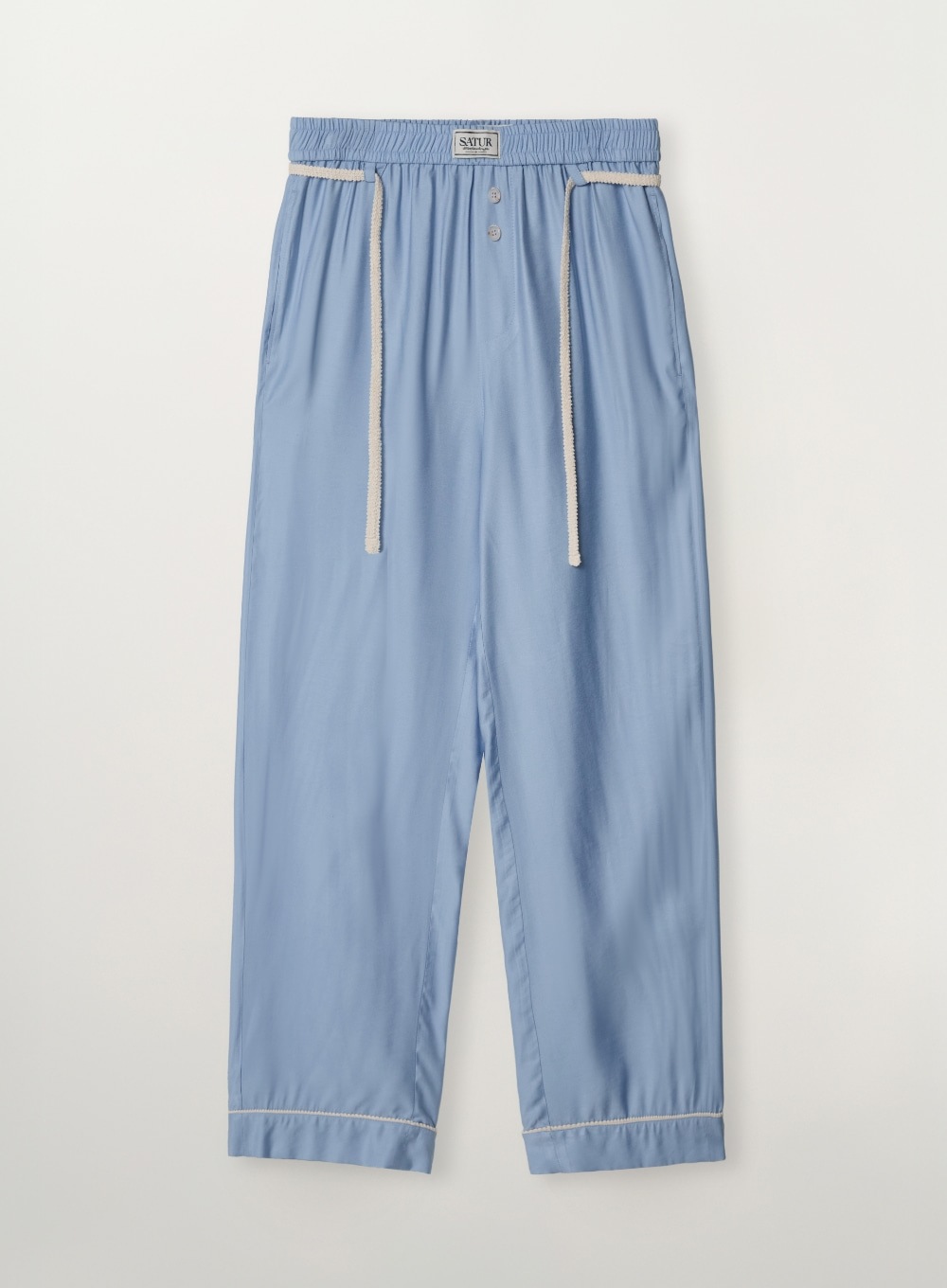 【SATUR】26SS HOMEWEAR LACE-UP BANDING PANTS : SKY BLUE
