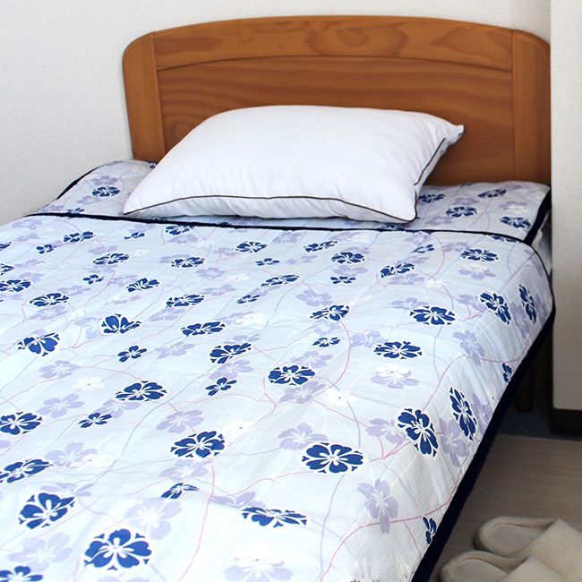 近江高島ちぢみ 肌布団　キルト　敷きパッド キルトケット 敷きパッド セット 日本製 綿100% 近江高島ちぢみ 肌