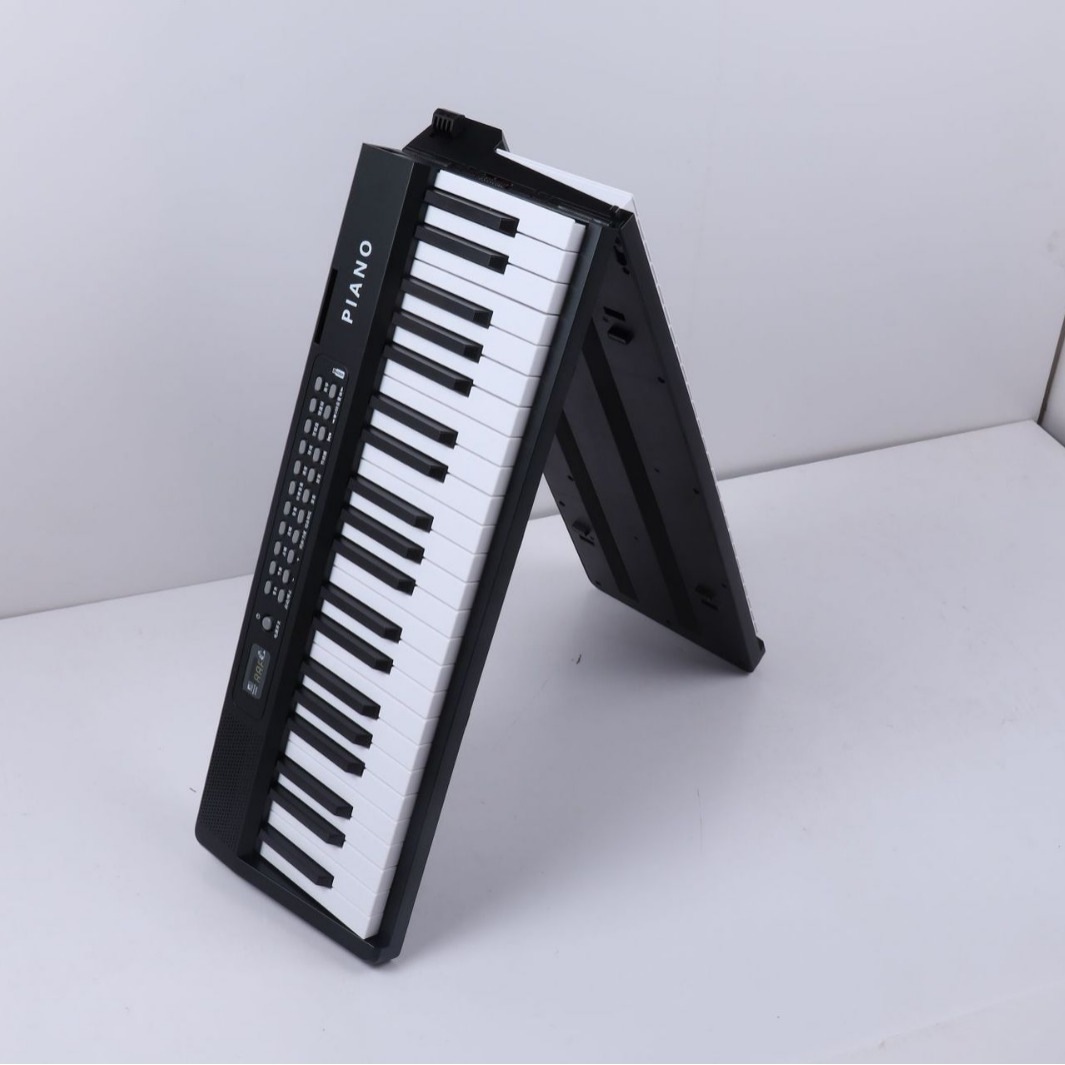 88キー充電式初心者折りたたみ電子キーボード多機能キーボードbluetooth機能付きマイク付き