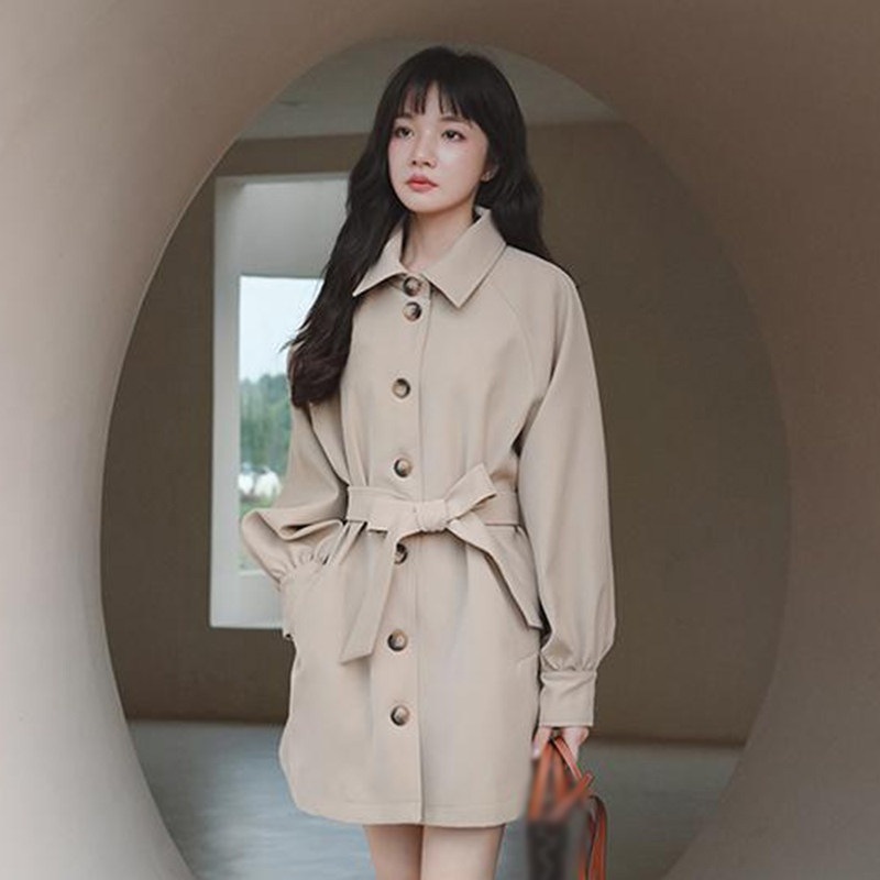 秋 コート レディース トレンチコート ライトアウター ロング丈 ジャケット ベルト付き ボタン トップス 開襟 ファッション おしゃれ 大人 可愛い 暖かい 着心地いい 防寒 エレガント 大きいサイ