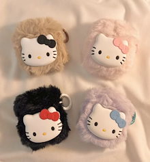 在庫あり 即納新作入荷 キティちゃんウール AirPodsケース 第2世代 第3世代 AirPods Proケース キャラクター かわいい 可愛い ハートのチャーム付き イヤホンケース 保護防塵