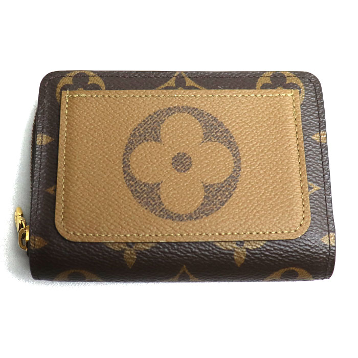 LOUIS VUITTON ルイ・ヴィトン ポルトフォイユルー 二つ折り財布 モノグラムリバース M81461 ICチップ レディース 中古