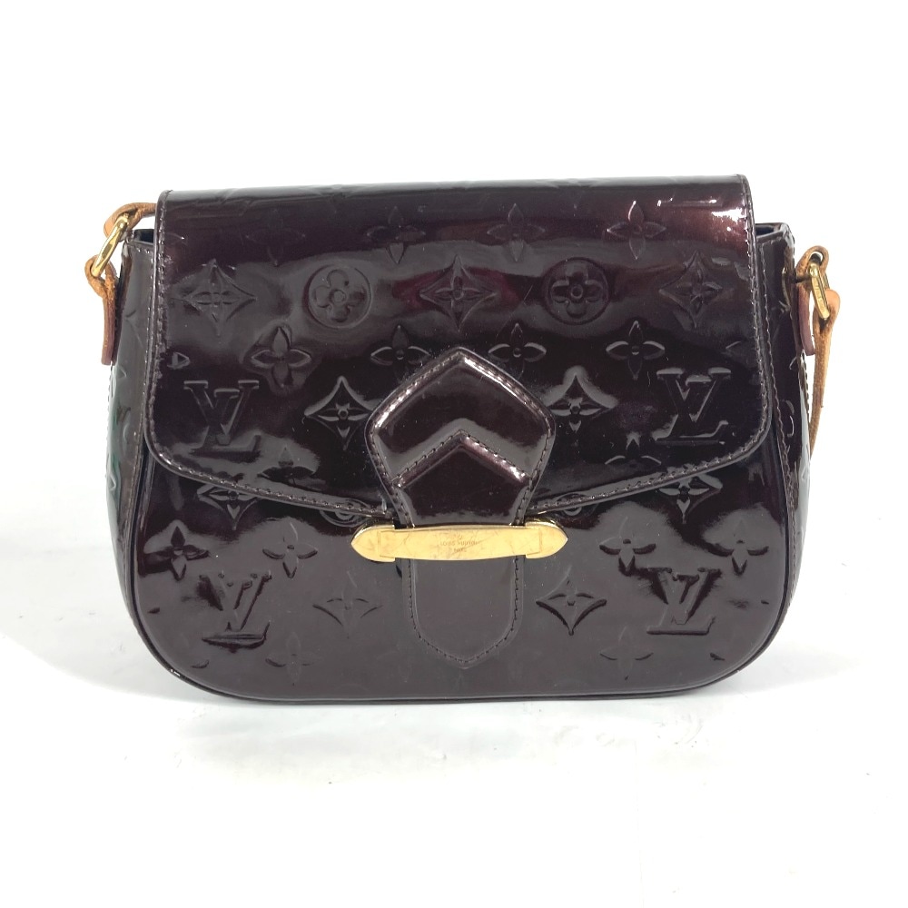 ショルダーバッグ M91704 ベルフラワーPM モノグラムヴェルニ 斜め掛け カバン ポシェット モノグラムヴェルニ アマラント パープル