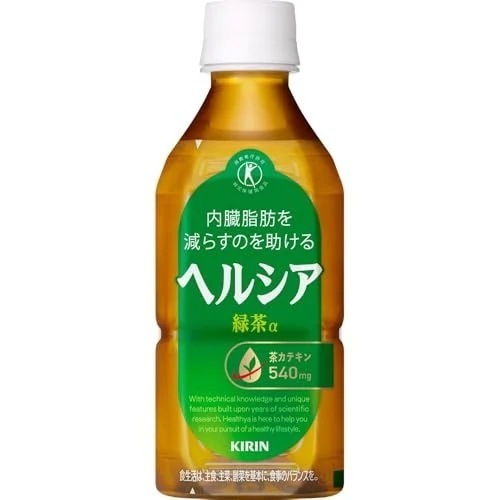 [特保] キリン ヘルシア 緑茶 短角 350ml 24本 ペットボトル お茶 無糖 内臓脂肪を減らすのを助ける