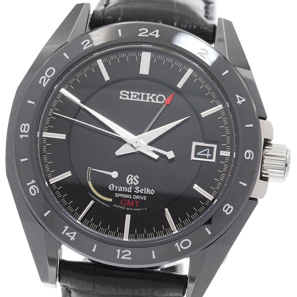 セイコー SEIKO SBGE037/9R16-0AA0 グランドセイコー GMT 500本限定 スプリングドライブ メンズ 美品 _577779【中古】