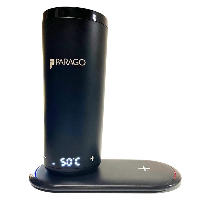 PARAGO PG ONE gen2 2個セット　新モデル 非接触充電機付き ステンレス鋼 充電式タンブラー ジム オフィス キャンプ 保温マグ 充電池式 長時間使用可能