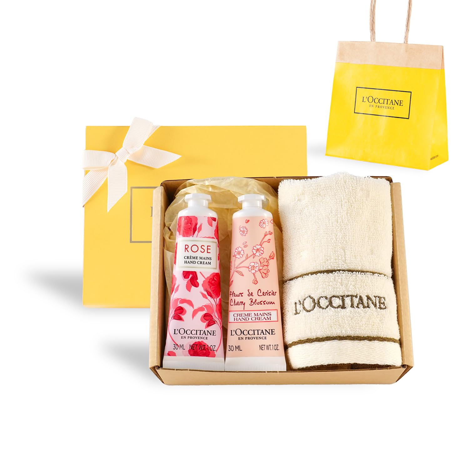 ロクシタン(LOCCITANE) フローラルハンドデュオ ギフトセット(ローズ&チェリー) ハンドクリーム2本セット ショッパーバッグ付き 誕生日 お祝い お礼 お返し 送別 ギフト プレゼント 人 5,328円