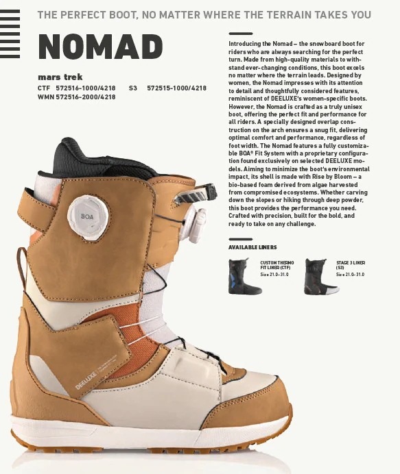 新品未使用 25-26 DEELUXE BOOTS NOMAD S3 MARS TREK 24.5CM 土日祝発送OK 14 ディーラックス