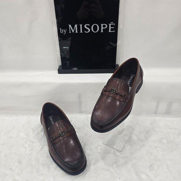 By 男性半島装飾ローファー 122HT439SD201 MBROWN 1 JJ