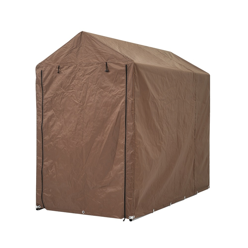 【国内発送Ｍ】1858【ブラウン】サイクルハウス 1~3台 耐水圧3000mm 防水 保管 雨よけ 日よけ 耐久性 サイクルガレージ 自転車置き場 物置 駐輪場 サイクルポート バイク用