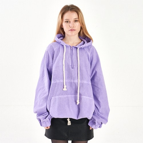[送料無料]スミスアもー ロープ顔料アノラックジャンパー明るい紫色