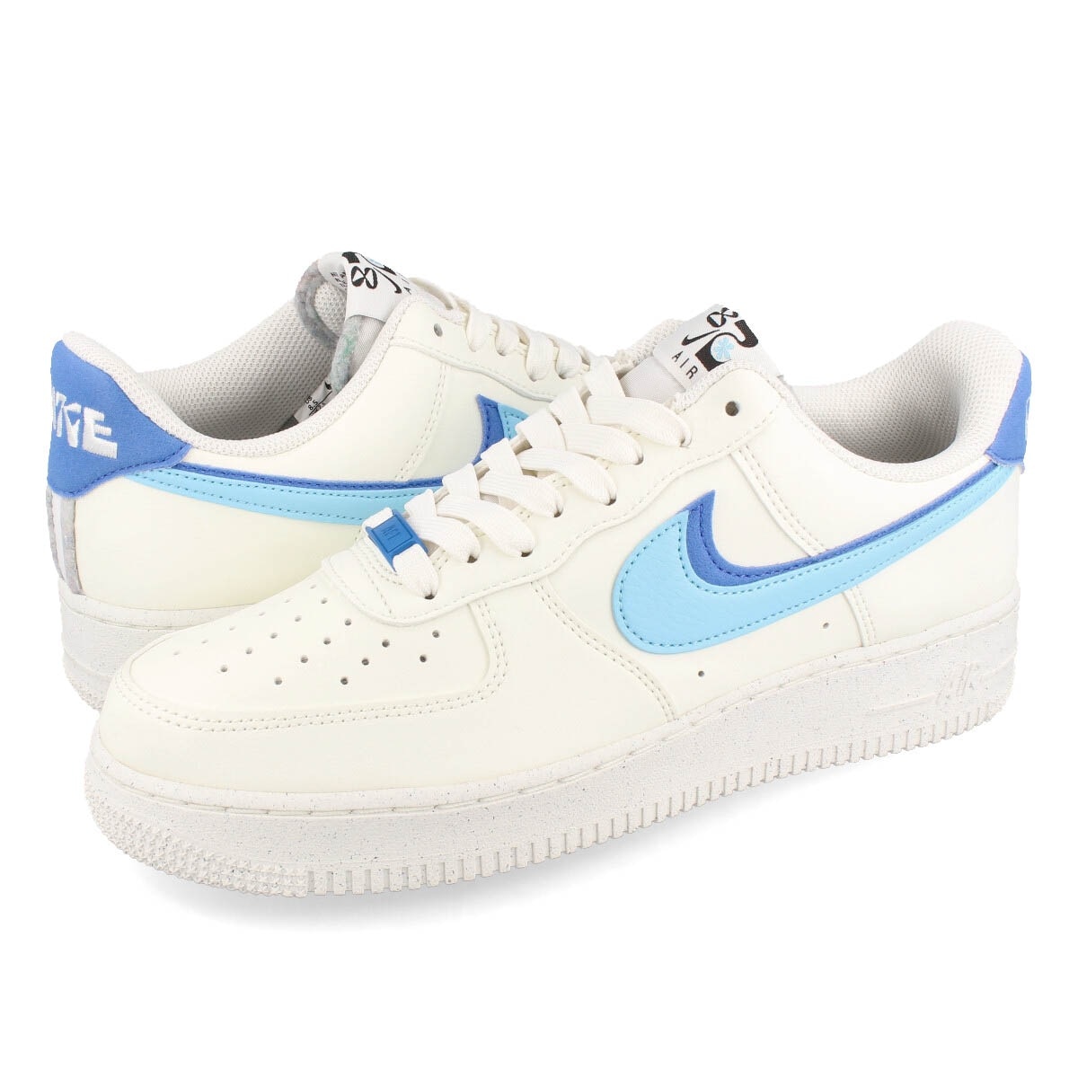 AIR FORCE 1 07 LV8 SAIL/BLUE CHILL/MEDIUM BLUE/BLACK