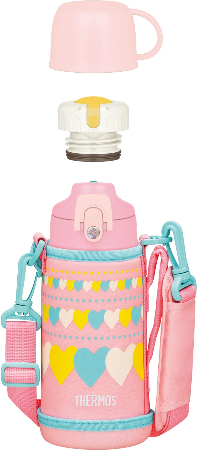 サーモス 水筒 真空断熱2ウェイボトル 0.6L/0.63L ピンクハート FJJ-600WF PHT 9,139円
