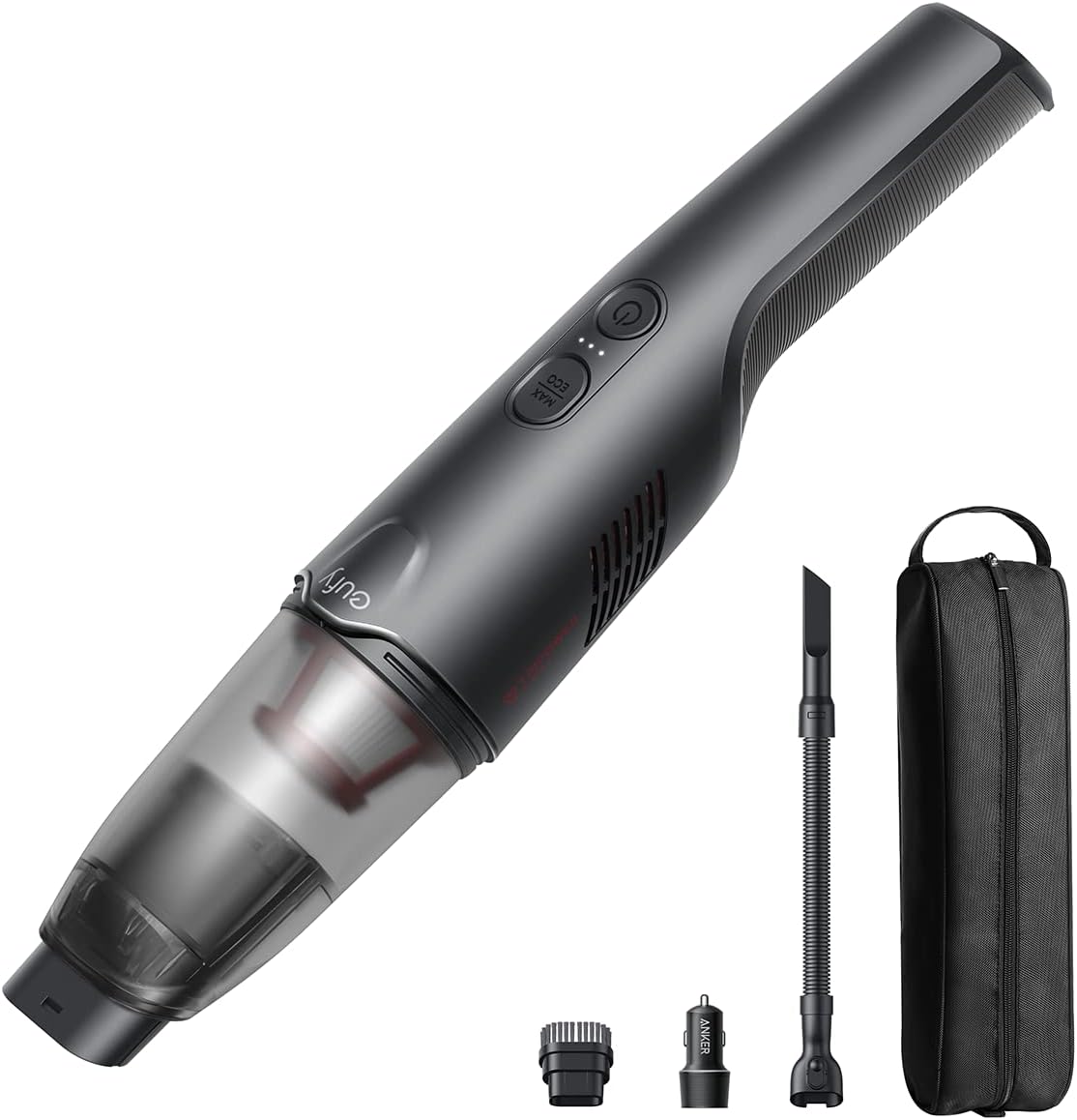 Anker Eufy (ユーフィ) HomeVac H20 （車用 ハンディクリーナー）【コードレス/充電式/軽量設計 / 14000Paの吸引力 / シガーソケット充電/コンパクトサイズ/カーチャー
