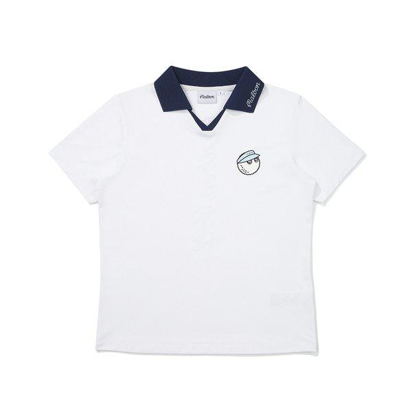 [マルボン公式] バケットカラーTシャツ OFF WHITE (WOMAN)