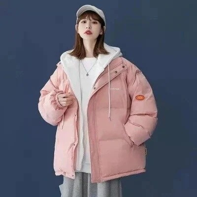 秋ジャケット 秋アウター 人気今週の割引は 25% オフですアウタ一レディースレ新作韓国ゆったり冬フード付き厚手保温防寒綿ファッションジムートンアイテム パーカー 5,182円