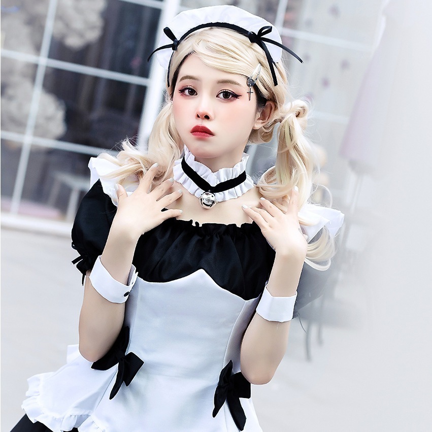 奇跡ぽかぽか世界一周コスプレ白黒チョコレートメイド服ロリータ姫可爱いセット