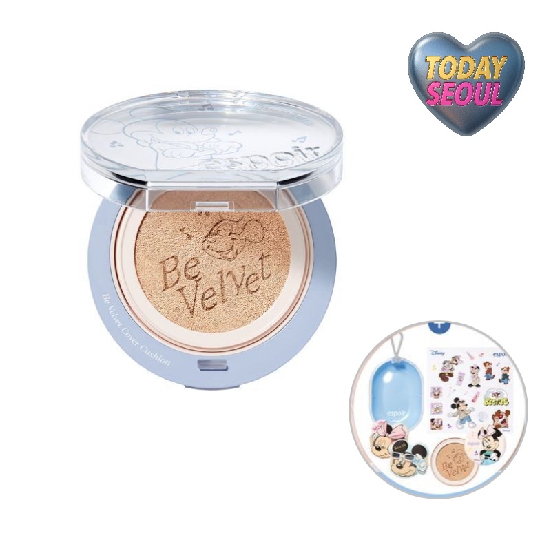 ディズニーコラボ／6月オールフィギュア]ビベルベットカバークッションSPF42 PA++（本品+詰め替え+パンパンパフ2枚+ケース+ステッカー）
