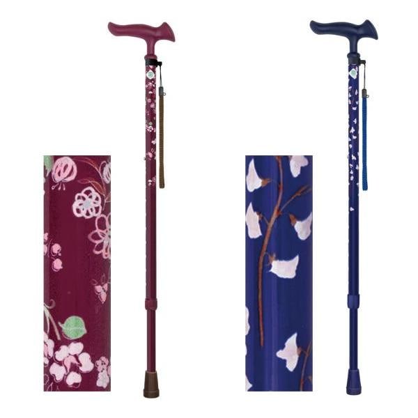杖 ステッキ 折り畳み 折畳み 花柄 おしゃれ デザイン 握りやすい 安定感 介護 歩行 補助 敬老の日 介護用品 歩行サポート