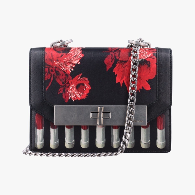 セヴリーヌ ブラック×マルチカラー レザー 7/3中古